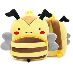 3D Cartoon Print Plush Kid Backpack School Bags Boys Girls