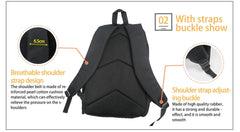 3D Howling Wolf Print School Bag Boys Teen Daily Backpack Mochilas