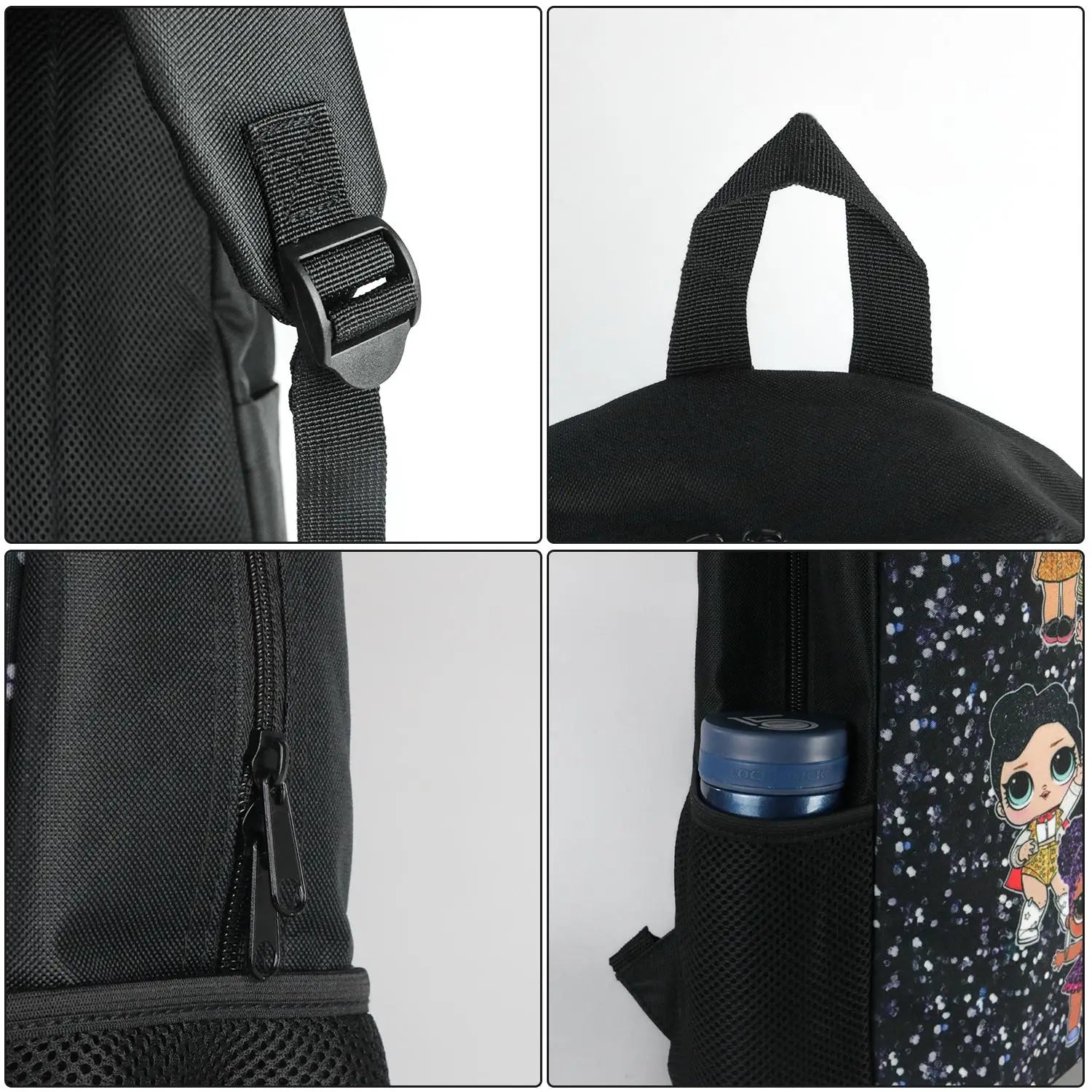 3D Mosasaurus Dinosaur Pattern School Bag Set/3Pcs