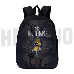 3D Print Little Nightmares 2 Backpack Children School Bags Teenages Daily Knapsa