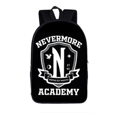 3D Printed Wednesday Addams Backpack for Children Boys Girls Cosplay Schoolbag