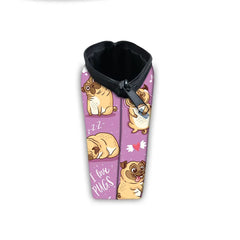3D Pug Dog Cosmetic Bag for Makeup Organizer Women Mini Handbag