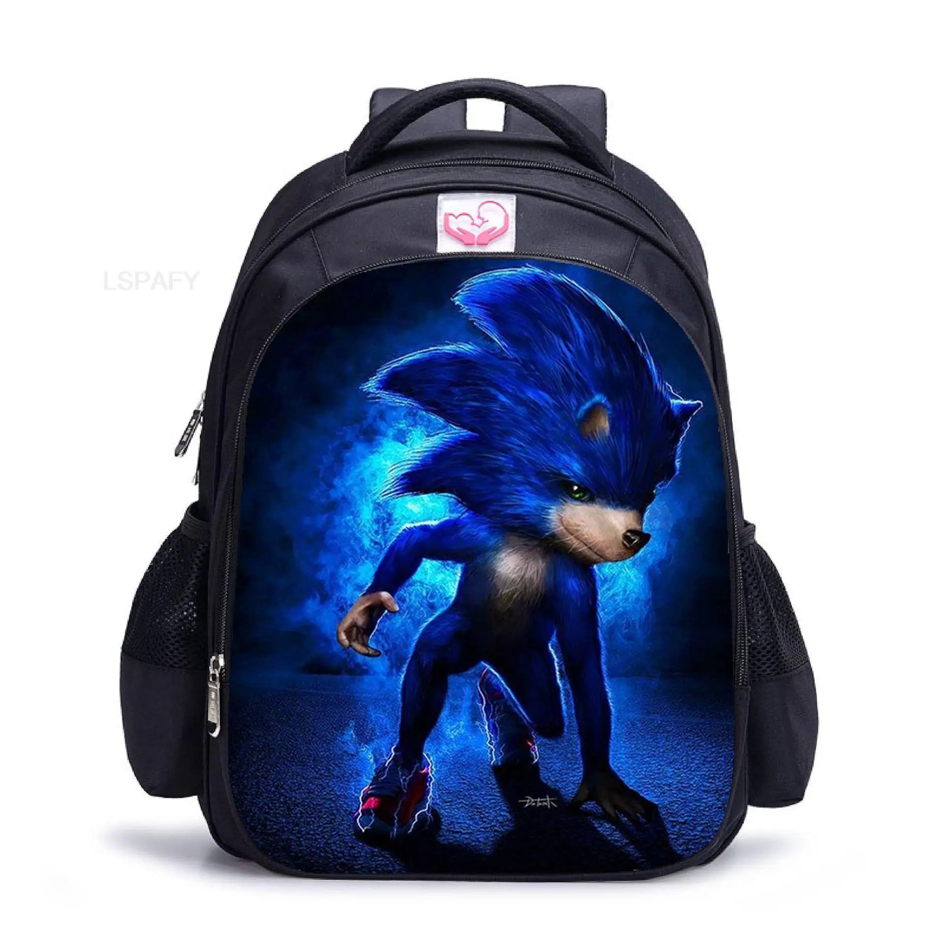 3D SONIC RACING Children Backpack 16inch Schoolbag Kids Cartoon Mochila Escolar