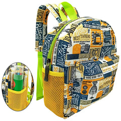 3D Toddler Canvas Children Backpack Kindergarten Schoolbag