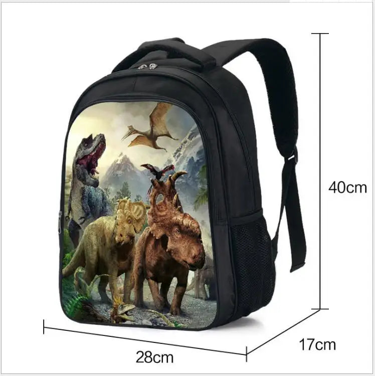 3D Velociraptor Tyrannosaurus Backpack for Kids