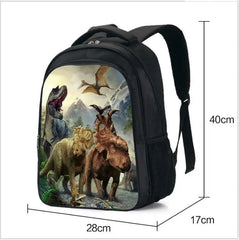 3D Velociraptor Tyrannosaurus Backpack for Kids