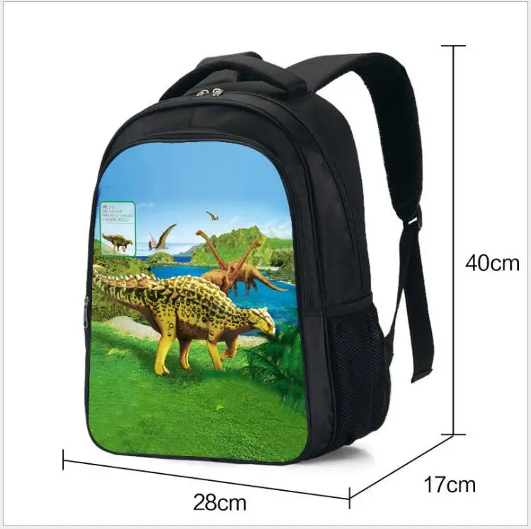 3D Velociraptor Tyrannosaurus Backpack for Kids