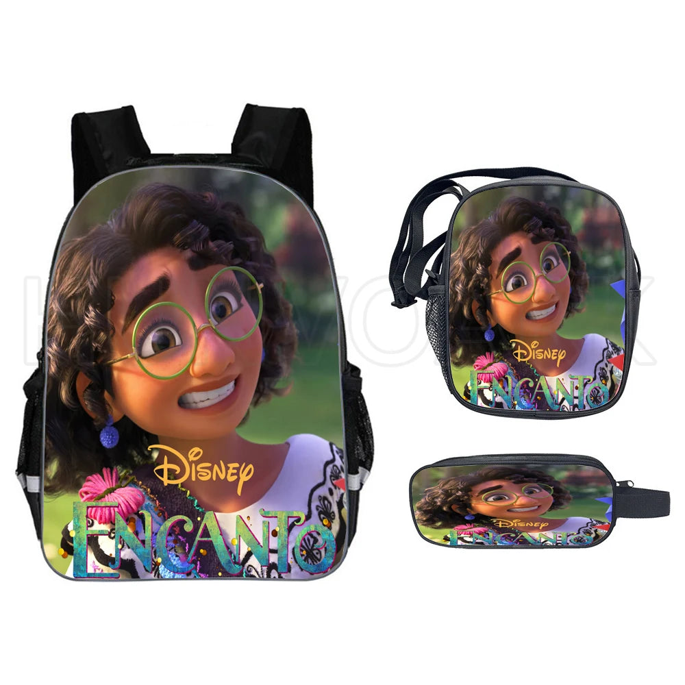 3PCS Encanto Kids School Bags 16in Mirabel Prints Backpack