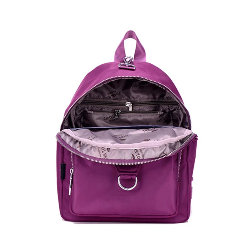 3PCS Waterproof Nylon Travel Backpacks for Women Casual Mom Bag