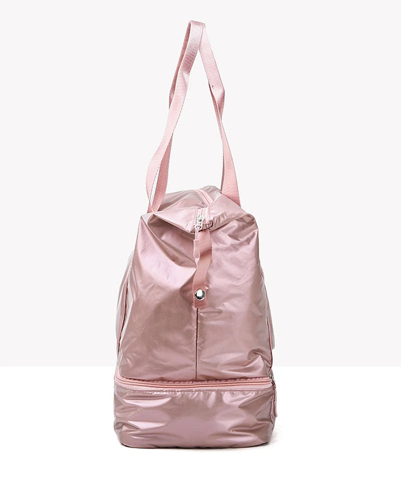 Waterproof Oxford Gym Bag for Women with Dry Wet Separation