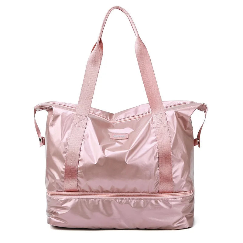 Waterproof Oxford Dry Wet Women Trip Handbag Gym Bag