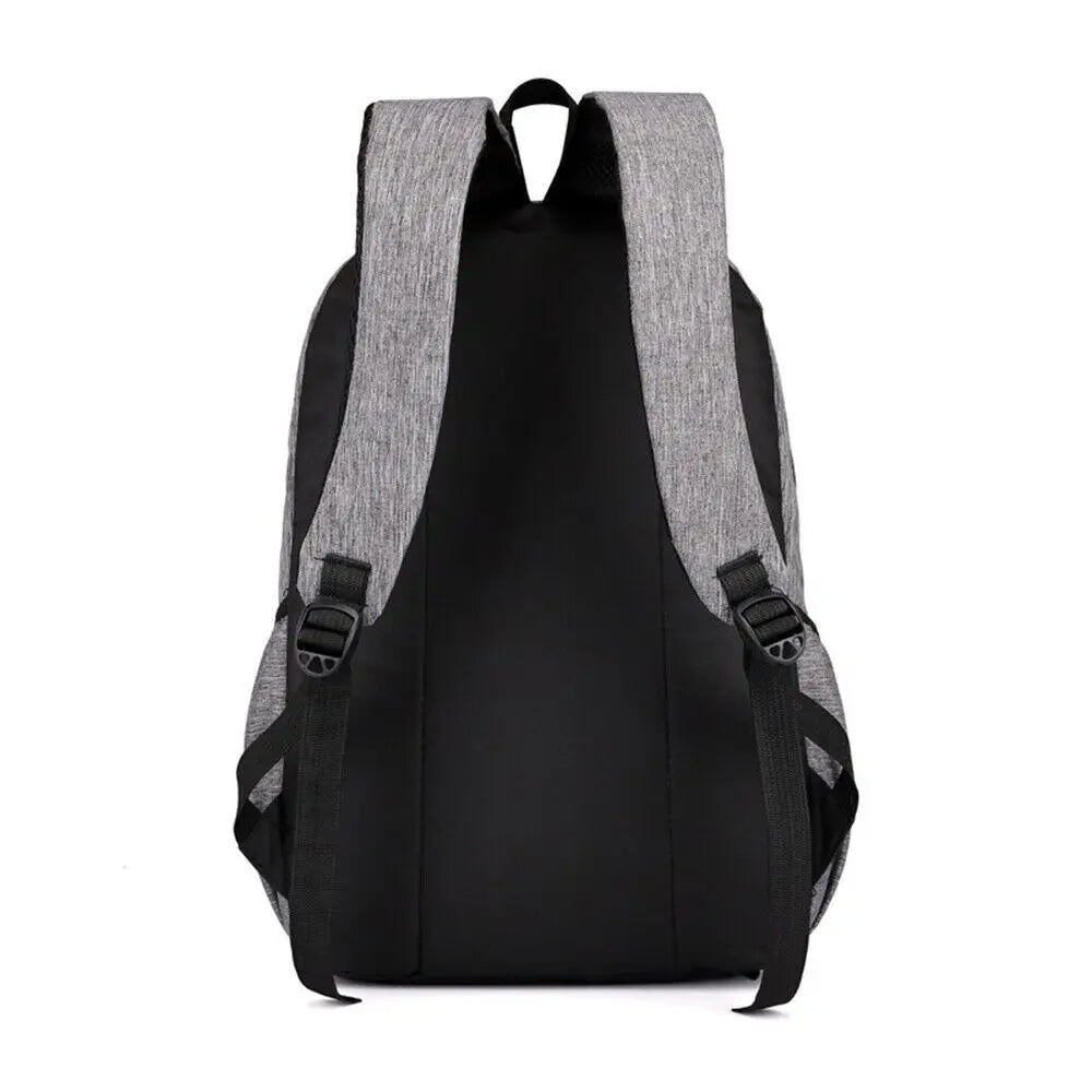 3Pcs Business Laptop Backpack Canvas Travel Shoulder Bag for Men Women