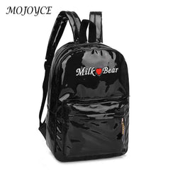 3Pcs/Set Solid Leather Backpack School Bag Travel Shopping
