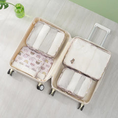 3SETS/LOT Travel Bags Set Woman Portable Clothing Sorting Organizer