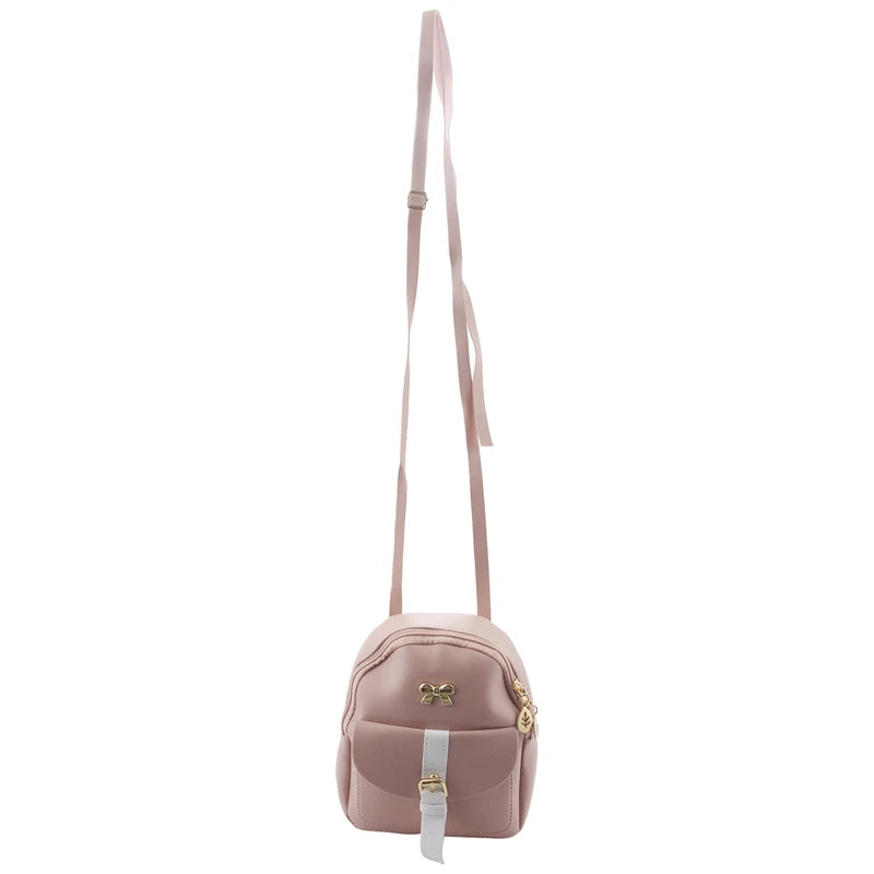 Mini Backpack Small Diagonal Bag Bow Backpack Ladies Wallet