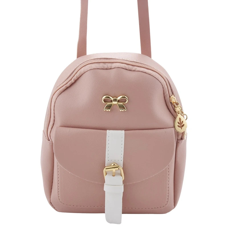 Mini Backpack Small Diagonal Bag Bow Backpack Ladies Wallet
