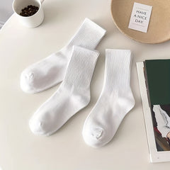 6 Pairs Comfy Breathable Mid Tube Socks Women's Stockings & Hosiery