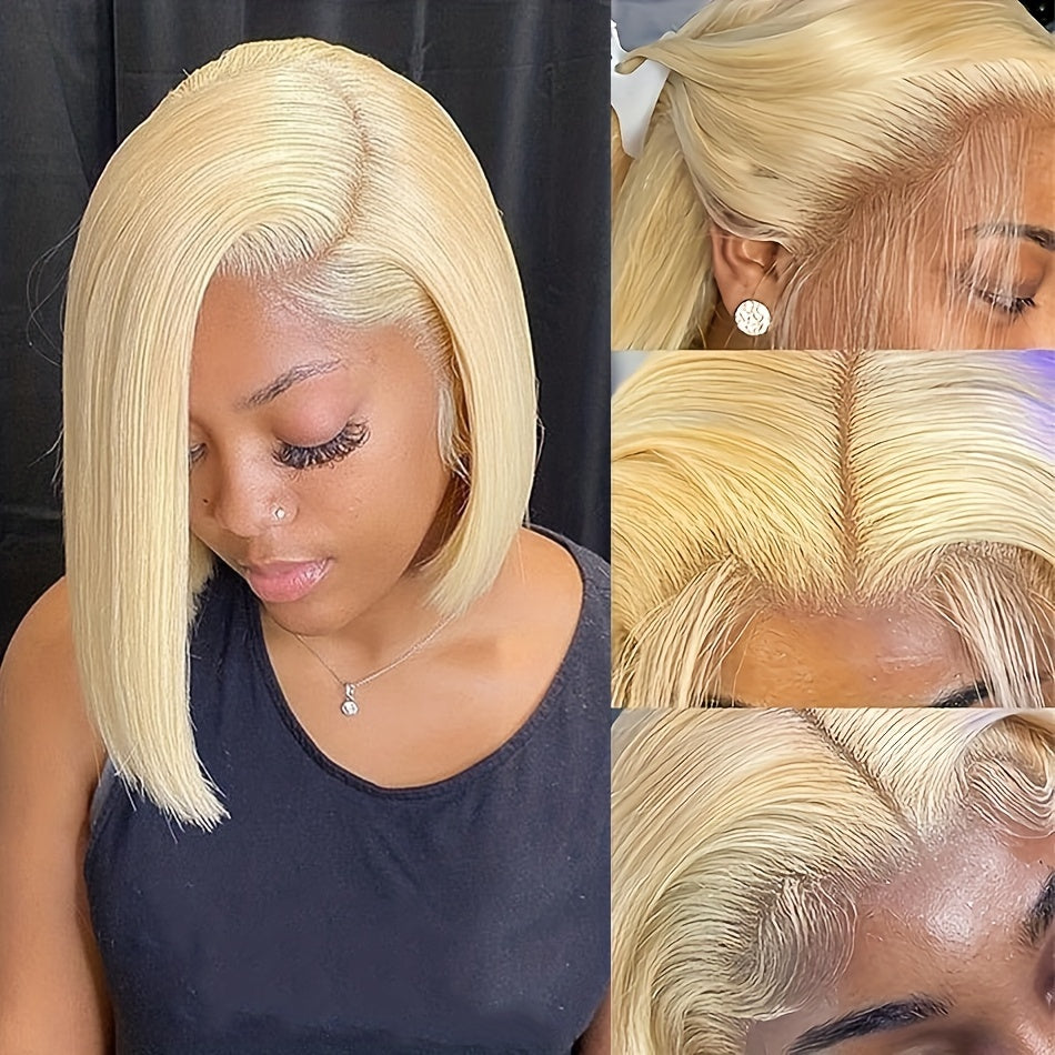 10A Brazilian Blonde Bob Wig 13x4 Lace Front Human Hair