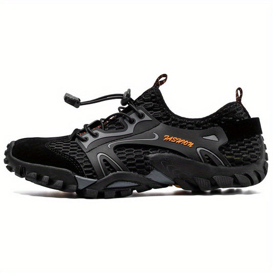 Men's Mesh Drawstring Sneakers Lightweight Non Slip Shoes for Hiking