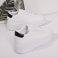 Women's Low Top Thick Bottom Sneakers Skateboard Shoes