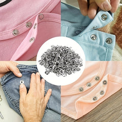 Button Installation Kit: 100 Buttons, 1 Pliers Tool