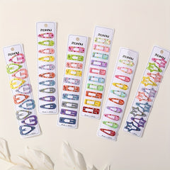 10pcs Sweet Hair Clips for Baby Girls, Summer Holiday Dance Party Decor