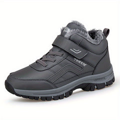 Men's Winter Thermal Hiking Boots with Fuzzy Lining