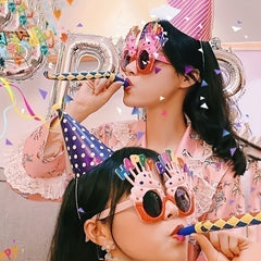 10pcs Plastic Whistle Birthday Party Event Aid Props Random