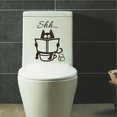 Cat Toilet Sticker Wall Sticker for Decoration