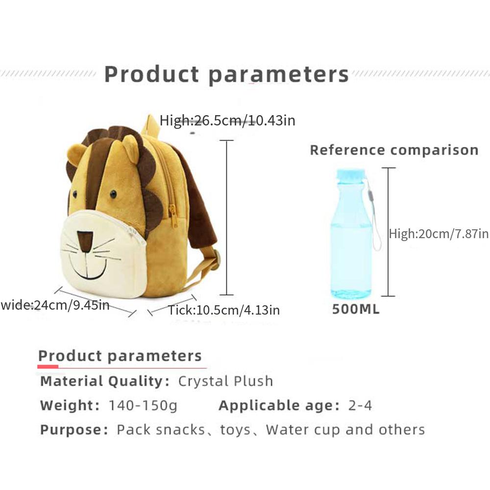 Cute Lion Schoolbag for Toddler Kids