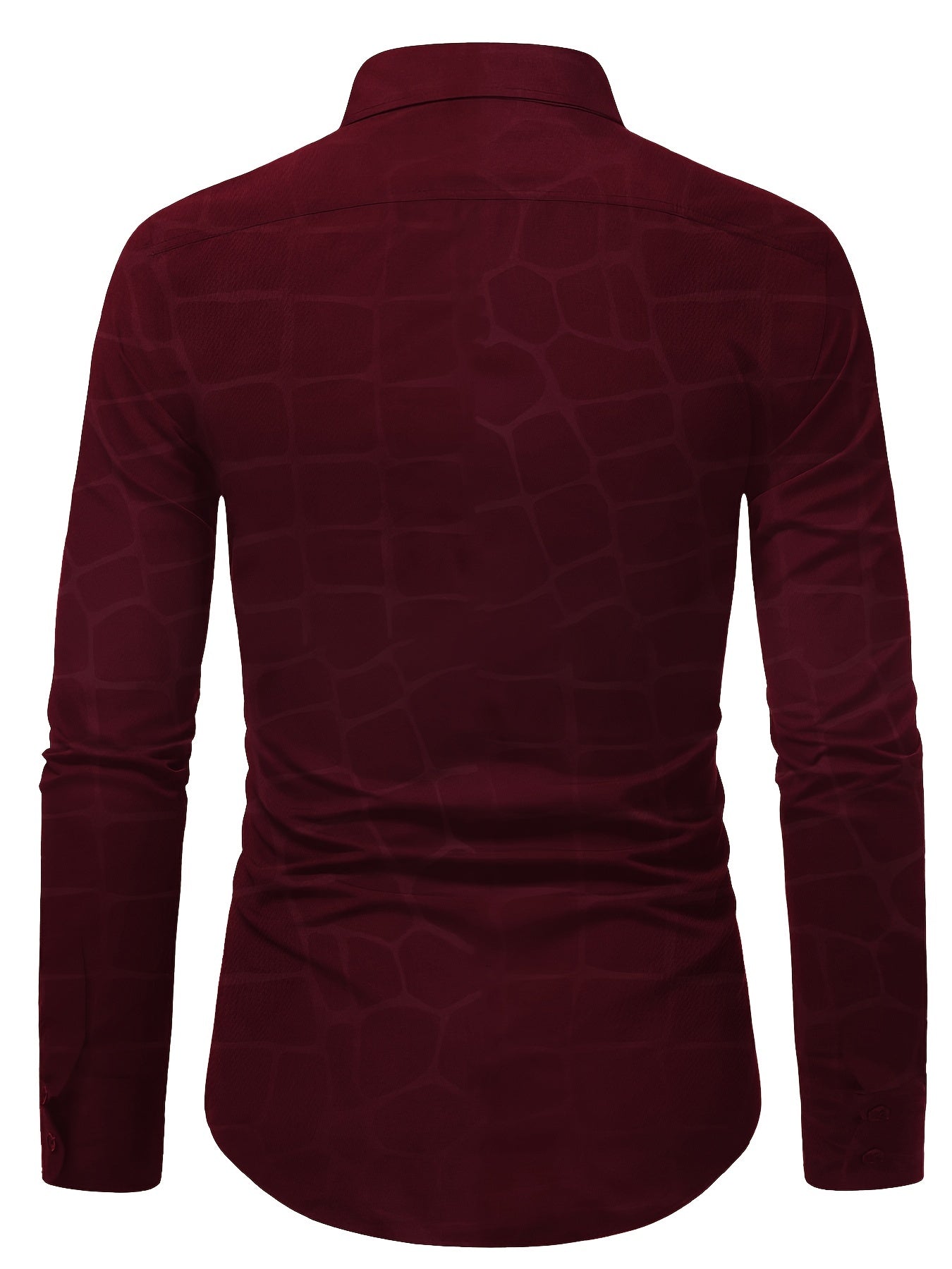 Geometric Long Sleeve Shirt for Men