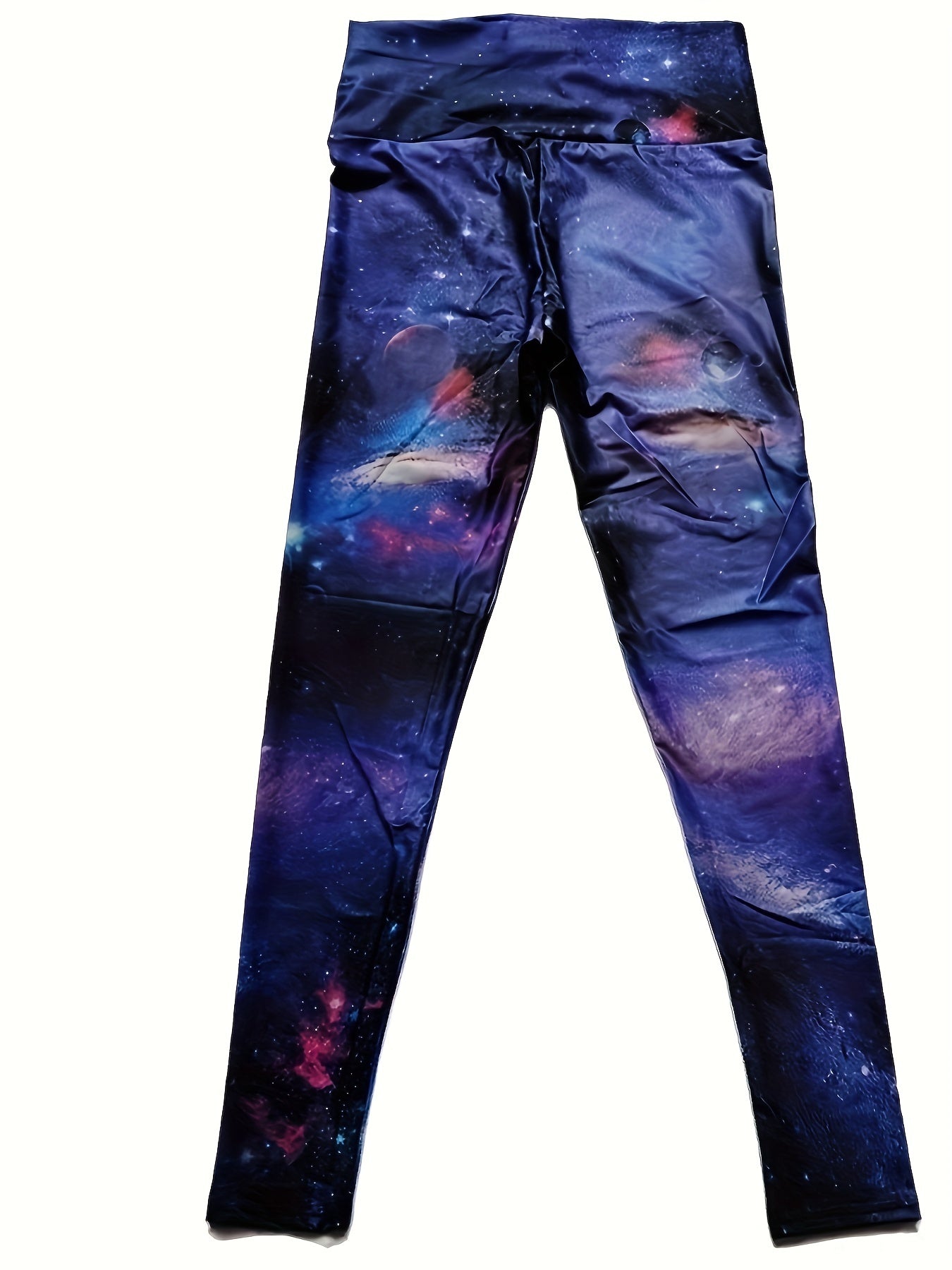 Galaxy Print High Waist Tummy Control Fitness Pants