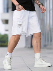 Men's Loose Fit Denim Shorts for Summer