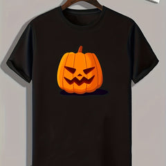 Halloween Pumpkin Print Men's Graphic T-shirt