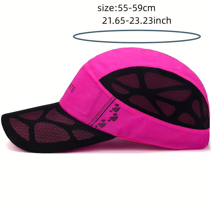Mesh Breathable Sports Baseball Cap Quick Drying Sun Hat Lightweight