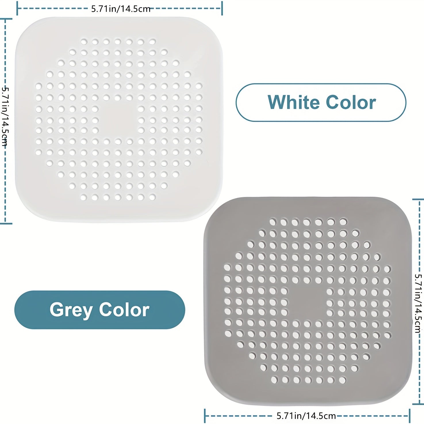 2pcs Silicone Drainage Catcher with Suction Cup