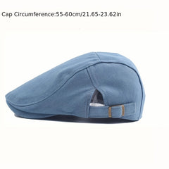 Vintage Duckbill Denim Beret Newsboy Jeans Cap Unisex Outdoor Hats Flat Brim Cap
