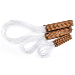 18pcs Circular Carbonized Bamboo Knitting Needles