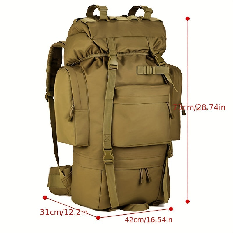 65L Men's Travel Backpack with Shoe Storage