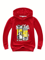 Comfy York City Print Hoodie for Kids