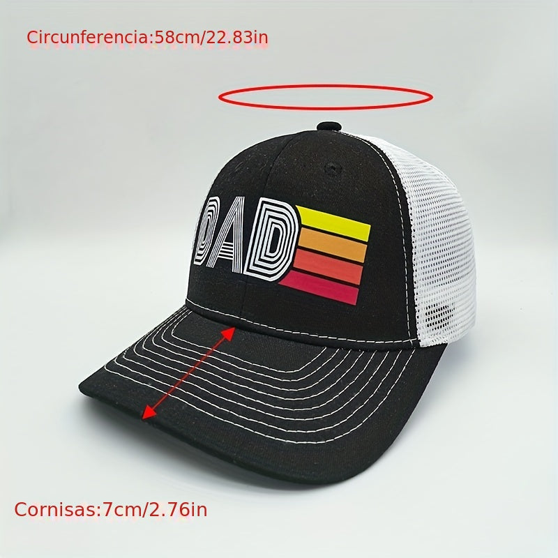 High DAD Mesh Hat Unisex Summer Print Baseball Cap Outdoor Breathable