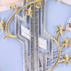 2pcs Silver Sword Patches DIY Iron on Model Cloth Stickers