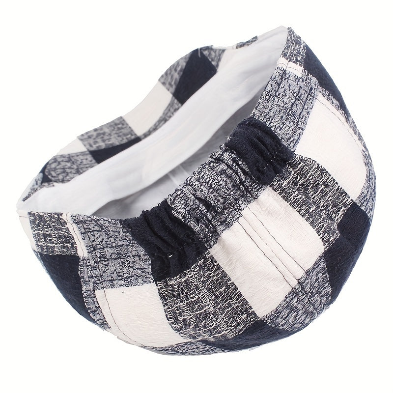 Plaid Newsboy Cap Beret Hat For Men
