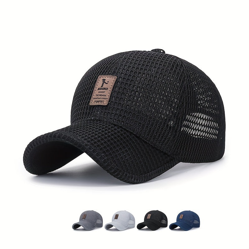 Men's Breathable Visor Hat Sun Protection Baseball Cap
