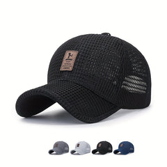 Men's Breathable Visor Hat Sun Protection Baseball Cap