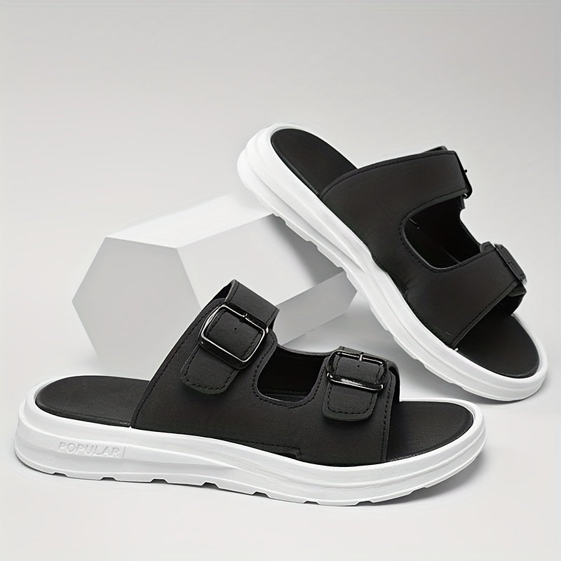 Men's Non Slip Platform Slides Comfortable Cloud Slides