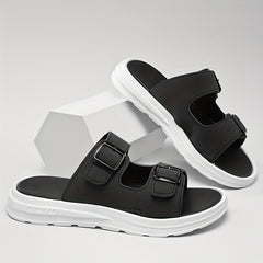 Men's Non Slip Platform Slides Comfortable Cloud Slides