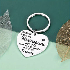 Vintage Heart Shaped Stainless Steel Carabiner Keychain