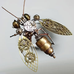 Steampunk Mechanical Bee 3D Puzzle Metal Insect Kit DIY Craft Gift