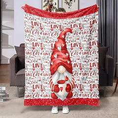 Red Love Blanket Soft And Comfortable Warm Blanket